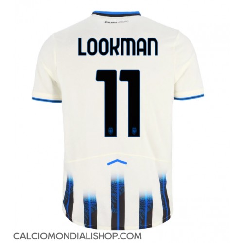 Maglie da calcio Atalanta Ademola Lookman #11 Seconda Maglia 2025-26 Manica Corta